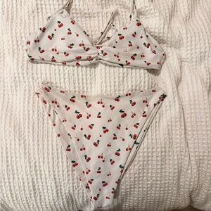 Cherry Print Bikini Set